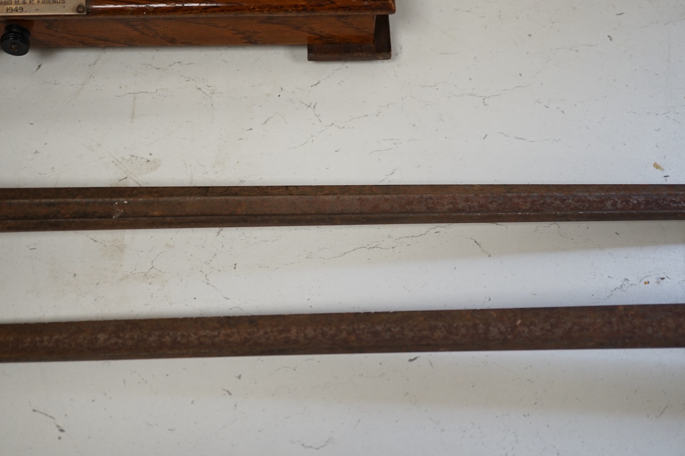 Two swords with bronze hilts